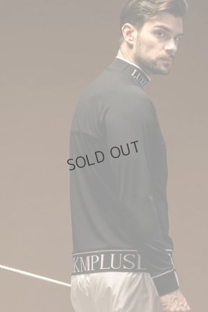 画像2: {SOLD}LUXEAKMPLUS リュクスエイケイエムプラス ゴルフ 軽量ヘムロゴモックネックロングTシャツ{-BDA}
