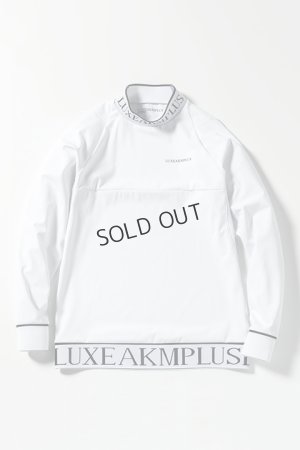 画像5: {SOLD}LUXEAKMPLUS リュクスエイケイエムプラス ゴルフ 軽量ヘムロゴモックネックロングTシャツ{-BDA}