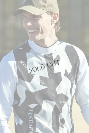 画像4: {SOLD}LUXEAKMPLUS リュクスエイケイエムプラス ゴルフ カモ柄モックネックロングTシャツ{-BDA}