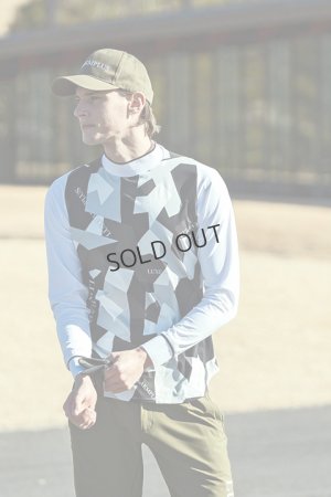 画像5: {SOLD}LUXEAKMPLUS リュクスエイケイエムプラス ゴルフ カモ柄モックネックロングTシャツ{-BDA}