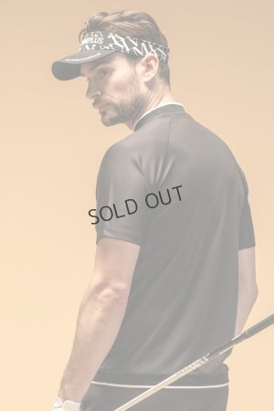 画像3: {SOLD}LUXEAKMPLUS リュクスエイケイエムプラス ゴルフ バーチカルロゴ半袖モックネックTシャツ(吸水 / UVカット){-BES}