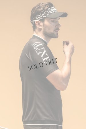 画像4: {SOLD}LUXEAKMPLUS リュクスエイケイエムプラス ゴルフ バーチカルロゴ半袖モックネックTシャツ(吸水 / UVカット){-BES}