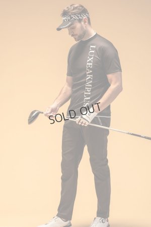 画像6: {SOLD}LUXEAKMPLUS リュクスエイケイエムプラス ゴルフ バーチカルロゴ半袖モックネックTシャツ(吸水 / UVカット){-BES}