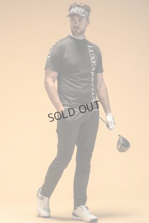 画像7: {SOLD}LUXEAKMPLUS リュクスエイケイエムプラス ゴルフ バーチカルロゴ半袖モックネックTシャツ(吸水 / UVカット){-BES}
