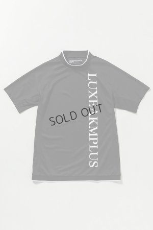 画像9: {SOLD}LUXEAKMPLUS リュクスエイケイエムプラス ゴルフ バーチカルロゴ半袖モックネックTシャツ(吸水 / UVカット){-BES}