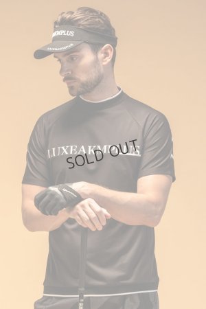 画像2: {SOLD}LUXEAKMPLUS リュクスエイケイエムプラス ゴルフ バックロゴ半袖モックネックTシャツ(吸水 / UVカット / 冷感){-BES}