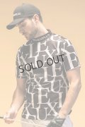 【 50%OFF セール11,990円→5,995円】 LUXEAKMPLUS リュクスエイケイエムプラス ゴルフ 総柄半袖モックネックTシャツ(吸水速乾){-BES}