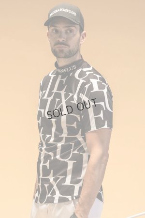 画像2: LUXEAKMPLUS リュクスエイケイエムプラス ゴルフ 総柄半袖モックネックTシャツ(吸水速乾){-BES}