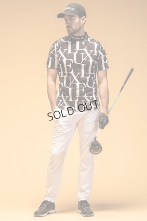 画像6: LUXEAKMPLUS リュクスエイケイエムプラス ゴルフ 総柄半袖モックネックTシャツ(吸水速乾){-BES}