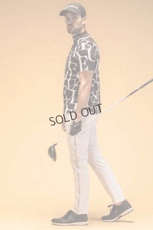 画像7: LUXEAKMPLUS リュクスエイケイエムプラス ゴルフ 総柄半袖モックネックTシャツ(吸水速乾){-BES}