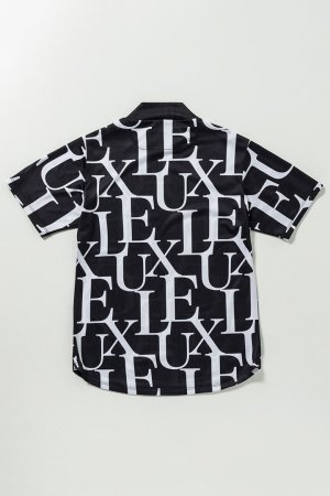 画像10: LUXEAKMPLUS リュクスエイケイエムプラス ゴルフ 総柄半袖モックネックTシャツ(吸水速乾){-BES}