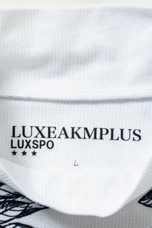 画像11: LUXEAKMPLUS リュクスエイケイエムプラス ゴルフ ローレルパターン半袖モックネックTシャツ(吸水速乾 / UVカット){-BES}