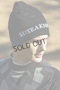 LUXEAKMPLUS リュクスエイケイエムプラス ゴルフ ベーシックロゴニット帽{-BDA}