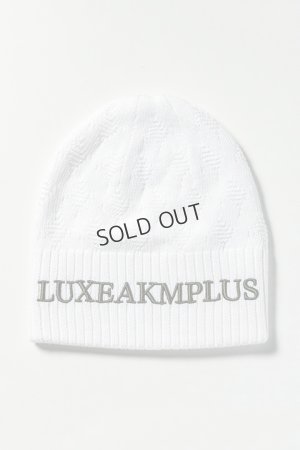 画像4: {SOLD}LUXEAKMPLUS リュクスエイケイエムプラス ゴルフ ベーシックロゴニット帽{-BDA}