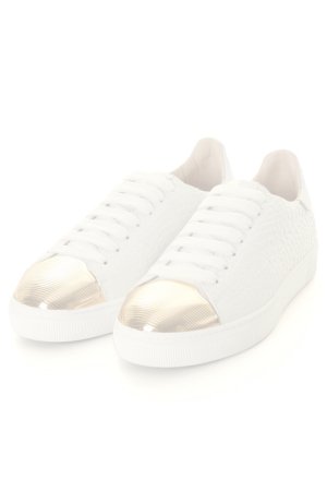 画像2:   LOUIS LEEMAN ルイリーマン LOW TOP SNEAKER WITH STRIPED CAPPED{LL0251-LOU-CSV-BIAOR-BNC-AGA}