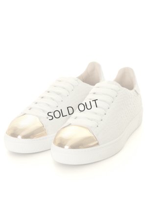 画像2: {SOLD}LOUIS LEEMAN ルイリーマン LOW TOP SNEAKER WITH STRIPED CAPPED{LL0251-LOU-CSV-BIAOR-BNC-AGA}