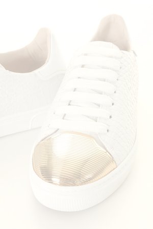画像4:   LOUIS LEEMAN ルイリーマン LOW TOP SNEAKER WITH STRIPED CAPPED{LL0251-LOU-CSV-BIAOR-BNC-AGA}