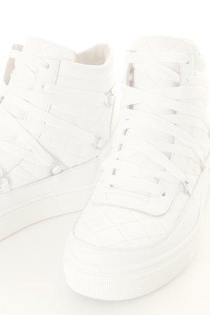 画像4:   LOUIS LEEMAN ルイリーマン HIGH TOP QUILTED SNEAKER WITH MULTI{LL258T-SIM-VIT-BIAAR-BNC-AGA}