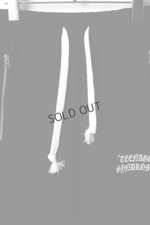 画像2: {SOLD}AUI NITE アウィナイト Logo sweat flare pants{-BEA}