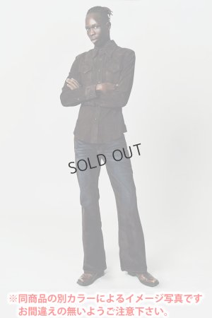 画像3: {SOLD}Cout De La Liberte コート デ ラ リベルテ Jimmy-Stretch Suede Denim Flare{-BDA}