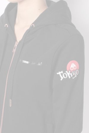 画像3:   MOOSE KNUCKLES ムースナックルズ ZIP UP HOODIE JAPAN LIMITED{20I-M30LS613ET-BLK-BAS}