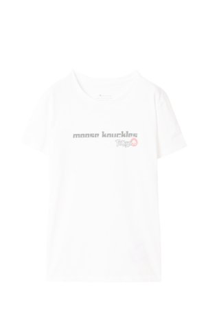 画像1:   MOOSE KNUCKLES ムースナックルズ T SHIRT JAPAN LIMITED{20I-M30LT707ET-WHT-BAS}