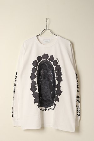 画像1: SLAVE OF MAYO スレイブオブメイヨー DOUBLE NAME LIMITED ITEM Maria Tee L/S{MARIA-L/S-WHT/クリスタル-BBA}