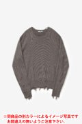 VEIN ヴェイン  WOOL CASHMERE KNIT DISTRESSED PULLOVER{VK62-312-BFA}