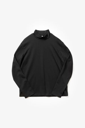 画像1: ATTACHMENT アタッチメント コットンダブルフェイススリムフィットハイネックL/Sカットソー{-BFA}