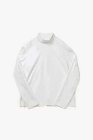画像1: ATTACHMENT アタッチメント コットンダブルフェイススリムフィットハイネックL/Sカットソー{-BFA}