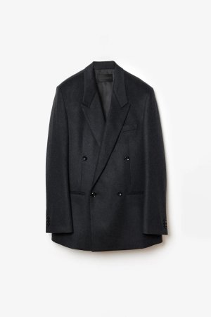 画像1: STILL ATTACHMENT スティル アタッチメント SP160 WO SHORT BEAVER DOUBLE-BREASTED JACKET{AG62-056-BFA}