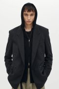 STILL ATTACHMENT スティル アタッチメント SP160 WO SHORT BEAVER DOUBLE-BREASTED JACKET{AG62-056-BFA}