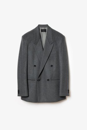 画像1: STILL ATTACHMENT スティル アタッチメント SP160 WO SHORT BEAVER DOUBLE-BREASTED JACKET{AG62-056-BFA}