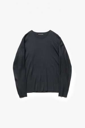 画像1: STILL ATTACHMENT スティル アタッチメント SP160 WO JERSEY CUTOFF L/S TEE{AJ62-072-BFA}