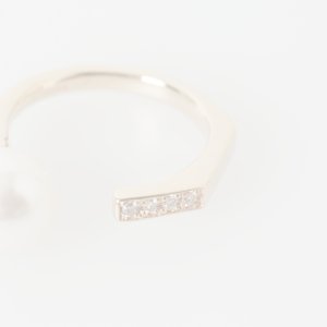 画像4:   Hirotaka ヒロタカ Manhhatan Pearl Diamond Ring{-BAS}