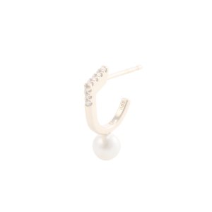 画像1:   Hirotaka ヒロタカ Manhattan Pearl Diamond Earring{-BAS}