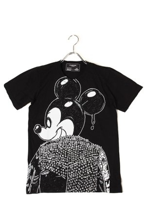 画像1: DOMREBEL ドムレーベル MICK T-SHIRT ブラックスワロフスキー/カスタムモデル{-AHS}