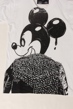 画像3: DOMREBEL ドムレーベル MICK T-SHIRT ブラックスワロフスキー/カスタムモデル{-AHS}