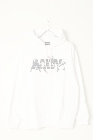画像1:   MADE IN WORLD メイドインワールド MIW × 劇場版 呪術廻戦0 pull over hoodie sweat / 狗巻棘,乙骨憂太,禪院真希,パンダ{-BBS}