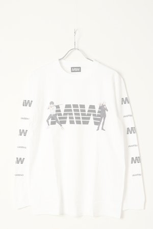 画像1:   MADE IN WORLD メイドインワールド MIW × 劇場版 呪術廻戦0 crew neck long sleeve tee / 乙骨憂太,五条悟{-BBS}