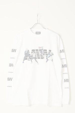 画像1:   MADE IN WORLD メイドインワールド MIW × 劇場版 呪術廻戦0 crew neck long sleeve tee / 狗巻棘,乙骨憂太,禪院真希,パンダ{-BBS}