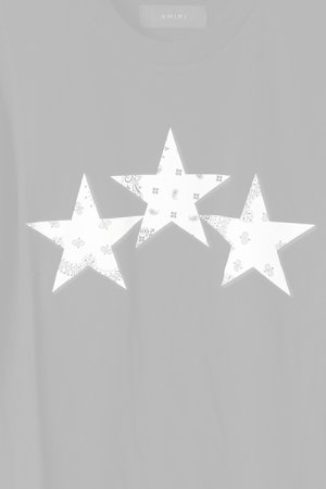 画像3:  {SOLD} AMIRI アミリ BANDANA STARS TEE {-BAS}  :MJGT007-BLK 