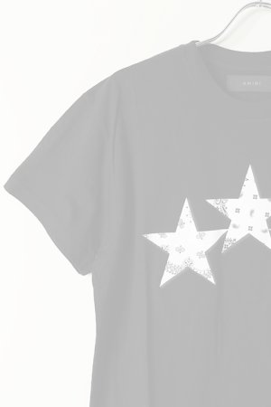 画像4:  {SOLD} AMIRI アミリ BANDANA STARS TEE {-BAS}  :MJGT007-BLK 