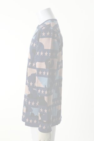 画像4:   Marbles マーブルズ Double Jaquard Star Border Camouflage Knit{-AFS}