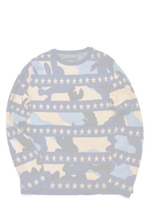画像5:   Marbles マーブルズ Double Jaquard Star Border Camouflage Knit{-AFS}