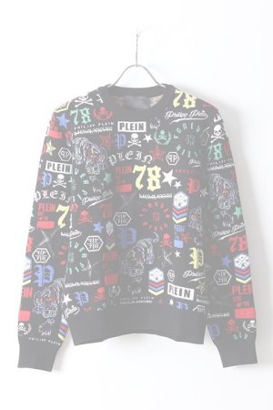 画像1:   PHILIPP PLEIN HOMME フィリッププレインオム Pullover Round Neck "Tiny"{-}