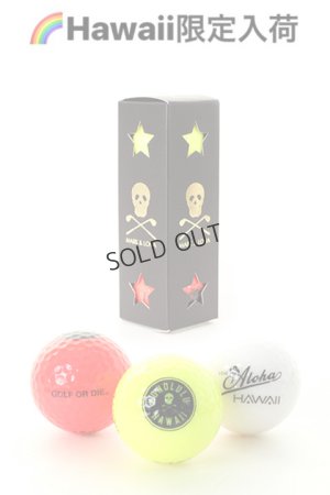 画像1: {SOLD}【ハワイ限定】MARK & LONA｜マークアンドロナ Magnum Neon Ball（3P Set）{MLS-9D-SZ80-H-MIX-AIA}