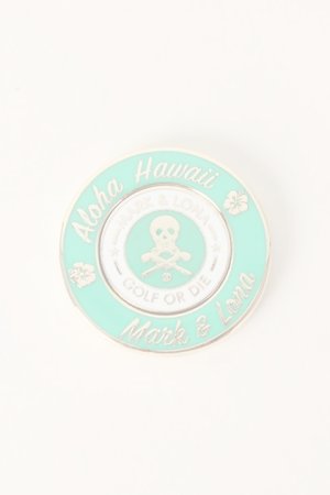 画像2:  {SOLD} 【ハワイ限定】MARK & LONA｜マークアンドロナ METAL CASINO-STYLE BALL MARKER{MLS-9B-SZ80HWI-GRN/GLD-AIA}