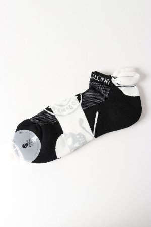 画像1: MARK & LONA マークアンドロナ Mirror Skull Ankle Socks | MEN{-BEA}