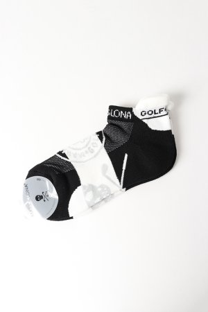 画像1: MARK & LONA マークアンドロナ Mirror Skull Ankle Socks | WOMEN{-BEA}